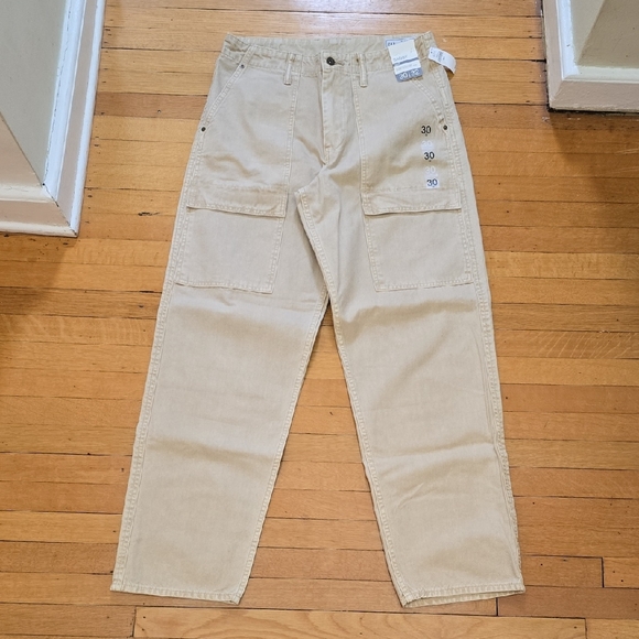 NWT GAP Baggy Utility Canvas Pants Bedrock Men's 30x32